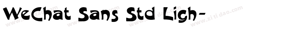 WeChat Sans Std Ligh字体转换